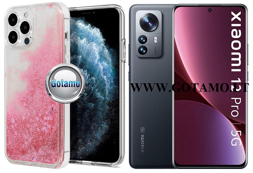 Waterfall2 dėklas nugarėlė Xiaomi 12 Pro, Xiaomi 12S Pro telefonams šviesiai rožinės spalvos