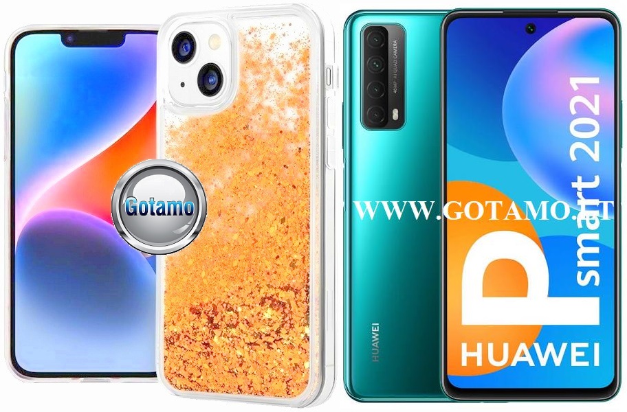 Waterfall3 dėklas nugarėlė Huawei P Smart 2021 telefonui aukso spalvos