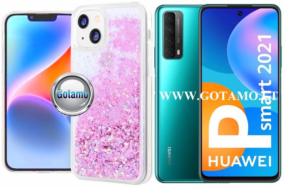 Waterfall3 dėklas nugarėlė Huawei P Smart 2021 telefonui rožinės spalvos