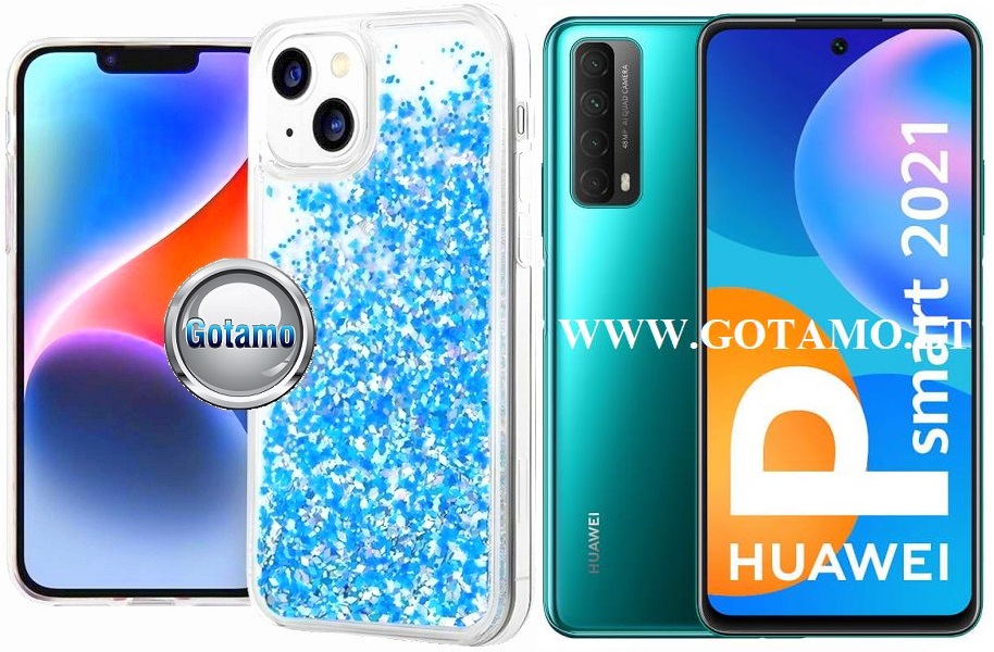 Waterfall3 dėklas nugarėlė Huawei P Smart 2021 telefonui žydros spalvos