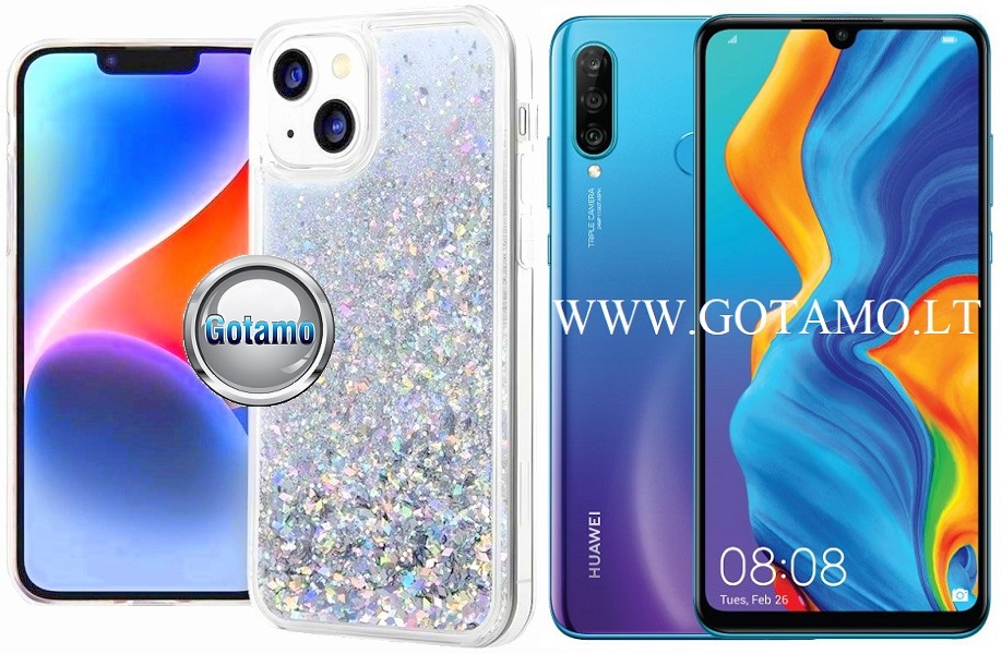 Waterfall3 dėklas nugarėlė Huawei P30 Lite telefonui sidabro spalvos