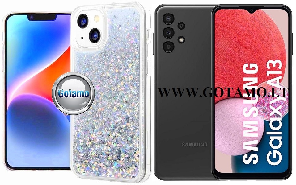 Waterfall3 dėklas Samsung Galaxy A13 sidabro spalvos