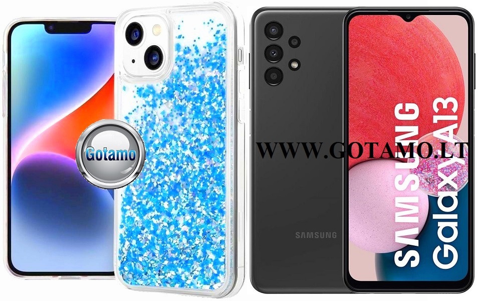 Waterfall3 dėklas Samsung Galaxy A13 žydros spalvos