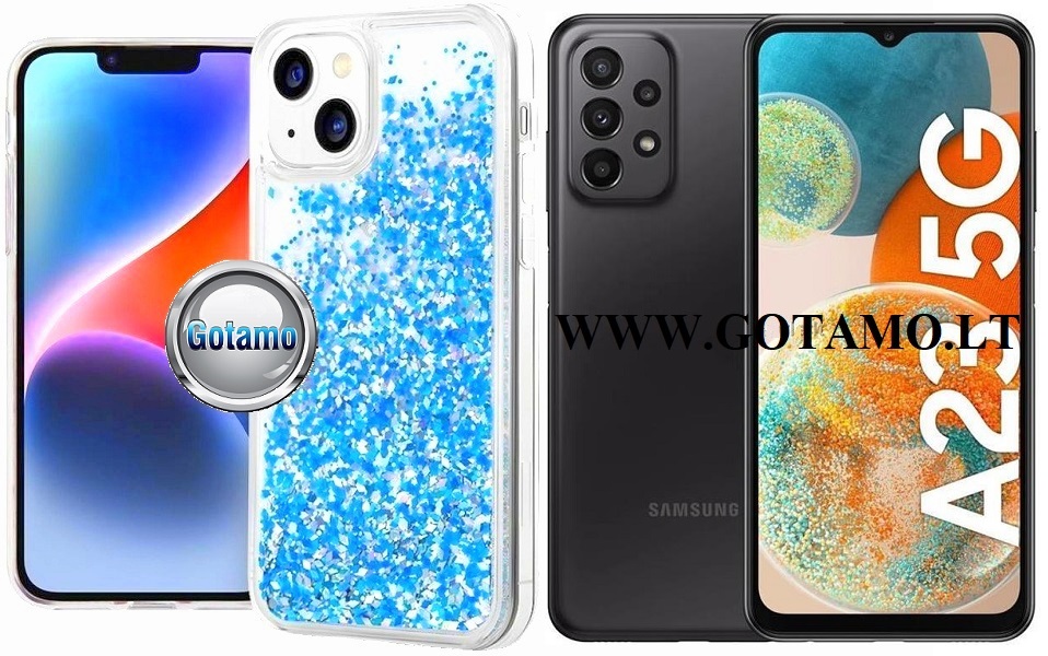 Waterfall3 dėklas Samsung Galaxy A23 5G žydros spalvos