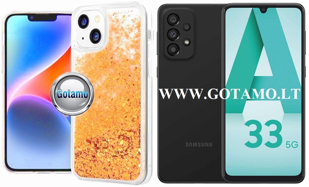 Waterfall3 dėklas Samsung Galaxy A33 5G aukso spalvos