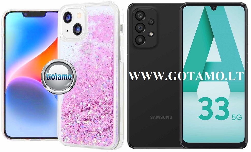 Waterfall3 dėklas Samsung Galaxy A33 5G rožinės spalvos