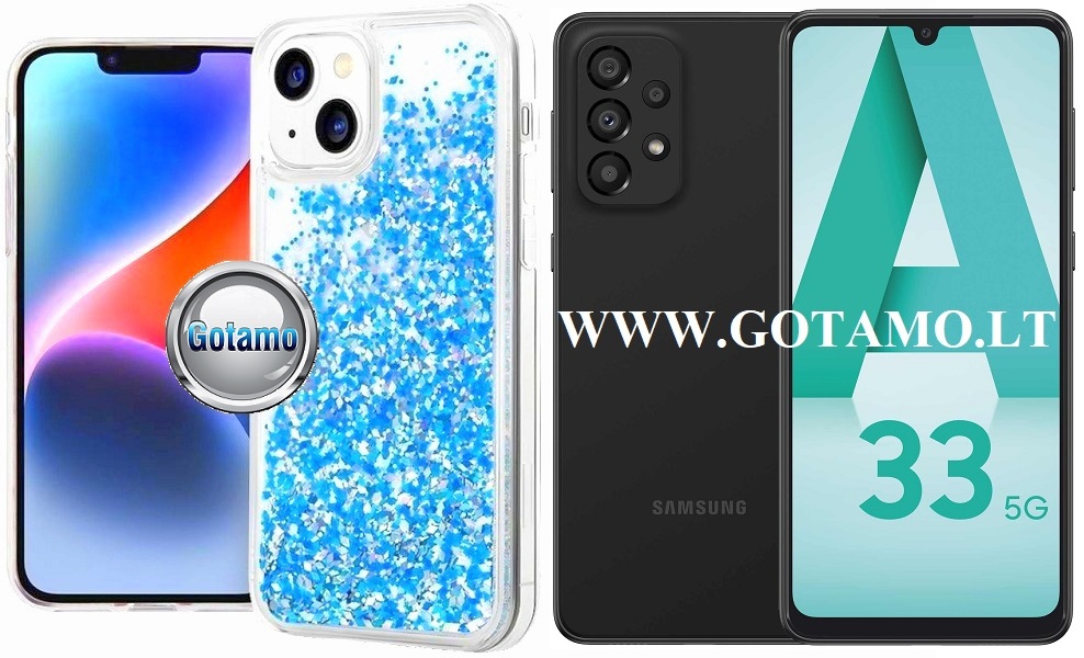 Waterfall3 dėklas Samsung Galaxy A33 5G žydros spalvos