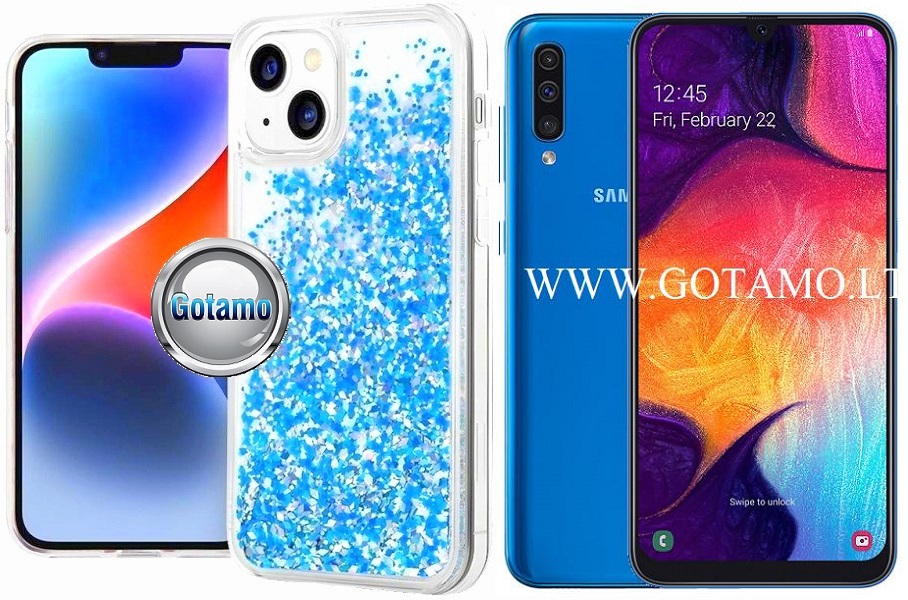 Waterfall3 dėklas Samsung Galaxy A50 žydros spalvos