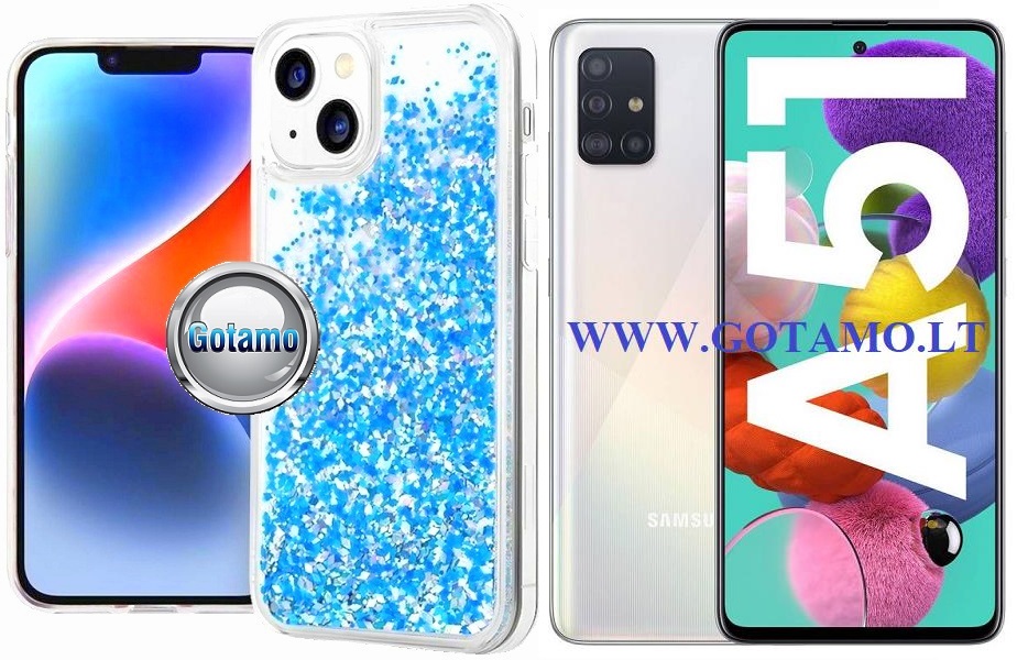 Waterfall3 dėklas Samsung Galaxy A51 žydros spalvos