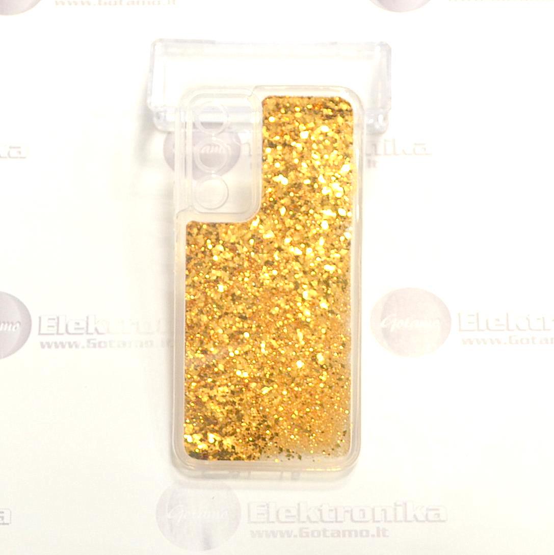 Waterfall3 dėklas nugarėlė Samsung Galaxy A54 telefonui aukso spalvos 2 Waterfall3 dėklas Samsung Galaxy A54 – nuotrauka 2