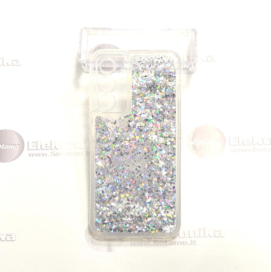 Waterfall3 dėklas nugarėlė Samsung Galaxy A54 telefonui sidabro spalvos 2 Waterfall3 dėklas Samsung Galaxy A54 – nuotrauka 2