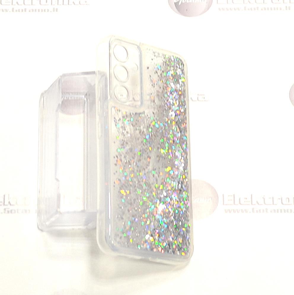 Waterfall3 dėklas nugarėlė Samsung Galaxy A54 telefonui sidabro spalvos 3 Waterfall3 dėklas Samsung Galaxy A54 – nuotrauka 3