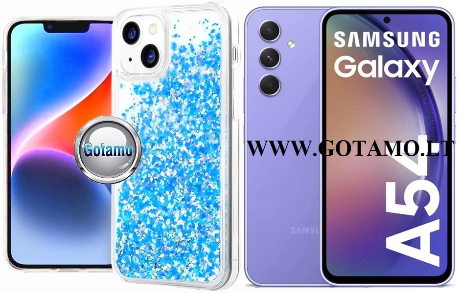 Waterfall3 dėklas Samsung Galaxy A54 žydros spalvos