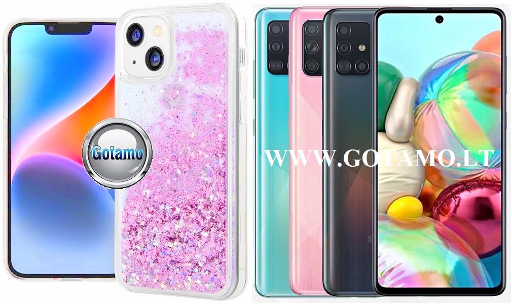 Waterfall3 dėklas Samsung Galaxy A71 rožinės spalvos