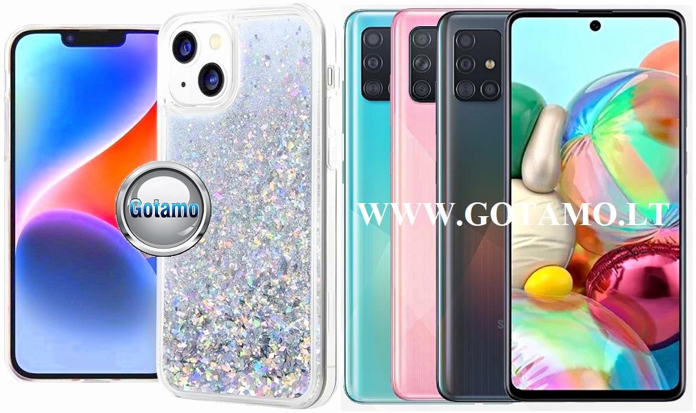 Waterfall3 dėklas Samsung Galaxy A71 sidabro spalvos