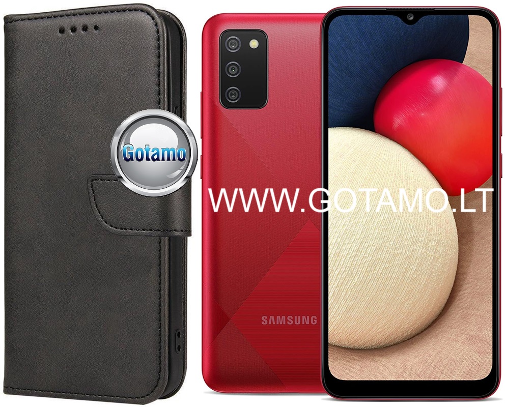 Wing dėklas Samsung Galaxy A03s juodos spalvos