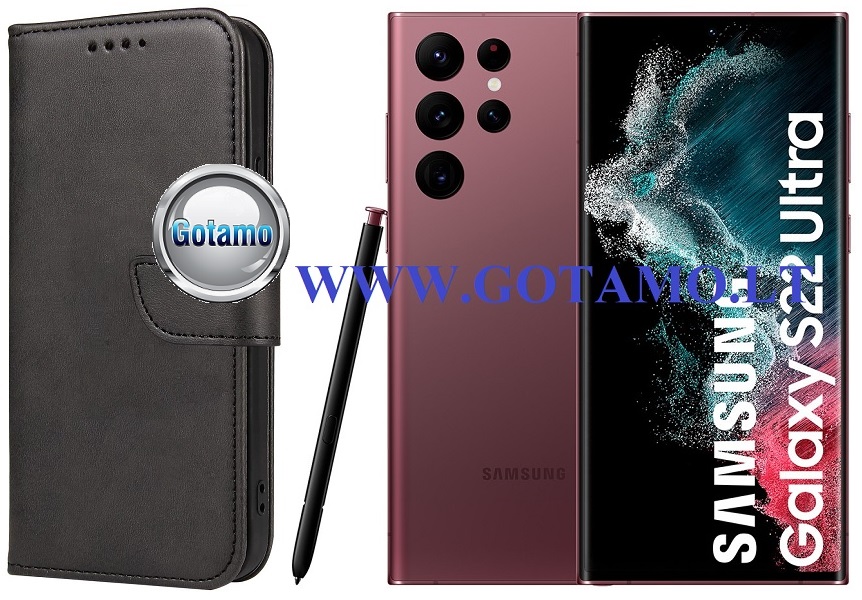 Wing dėklas Samsung Galaxy S22 Ultra 5G juodos spalvos