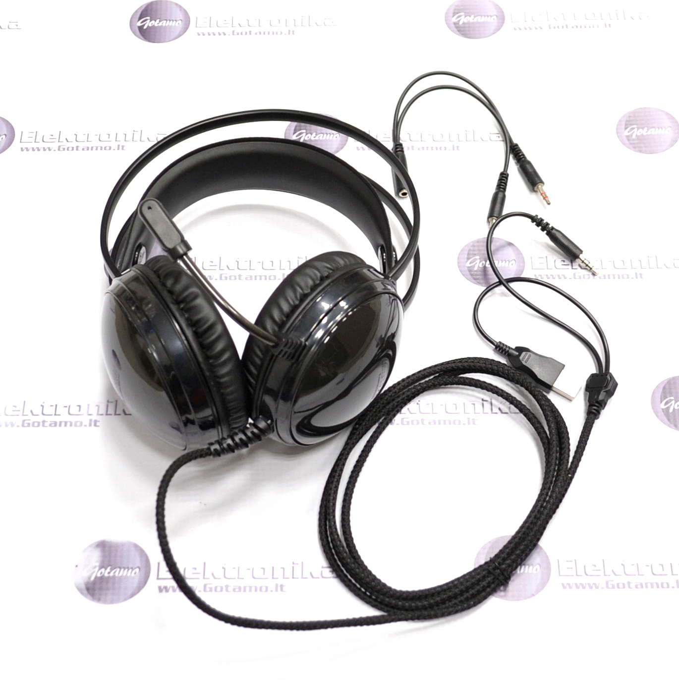 Žaidimams skirtos ausinės Borofone Gaming 50MM su mikrofonu 2 Ausinės Borofone Gaming 50MM LED