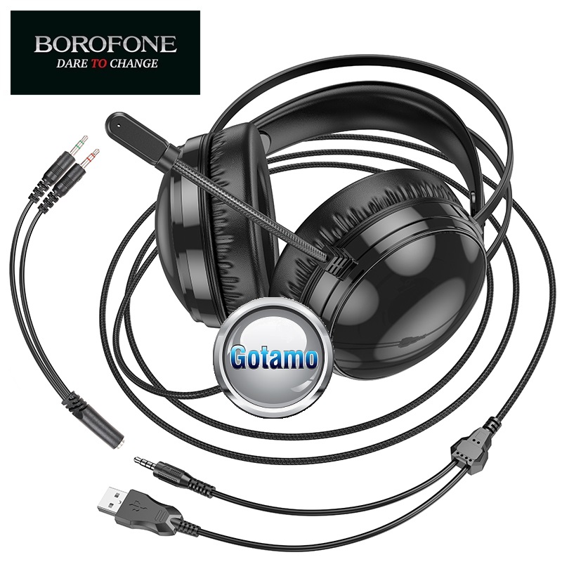 Žaidimams skirtos ausinės Borofone Gaming 50MM su mikrofonu 5 Ausinės Borofone Gaming 50MM 5