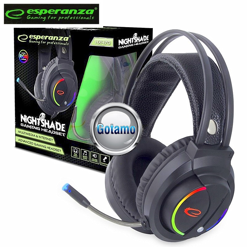 Žaidimams skirtos stereo ausinės Esperanza