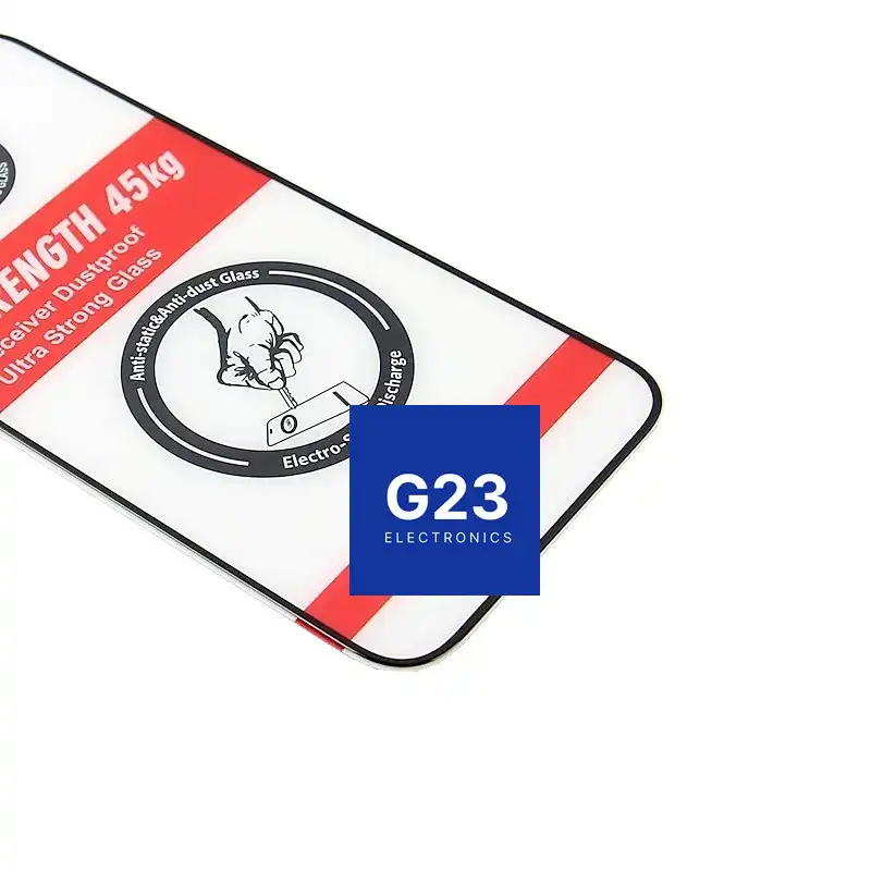 Apsauginis stiklas Samsung Galaxy A26 – 45KG Ultra Strong 9H 2 Apsauginis stiklas Samsung Galaxy A26 – 45KG Ultra Strong 9H – antistatinio 45kg stiklo krašto detalė