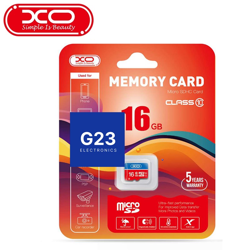 Atminties kortelė Micro SD 16GB XO 10 klasės pakuotė