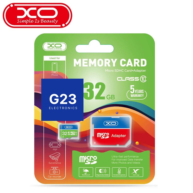 Atminties kortelė Micro SD 32GB XO su SD adapteriu pakuotė