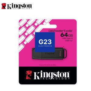 USB raktas 64GB Kingston DataTraveler Exodia – Atmintinė USB raktas 64GB USB 3.2 Kingston DataTraveler Exod