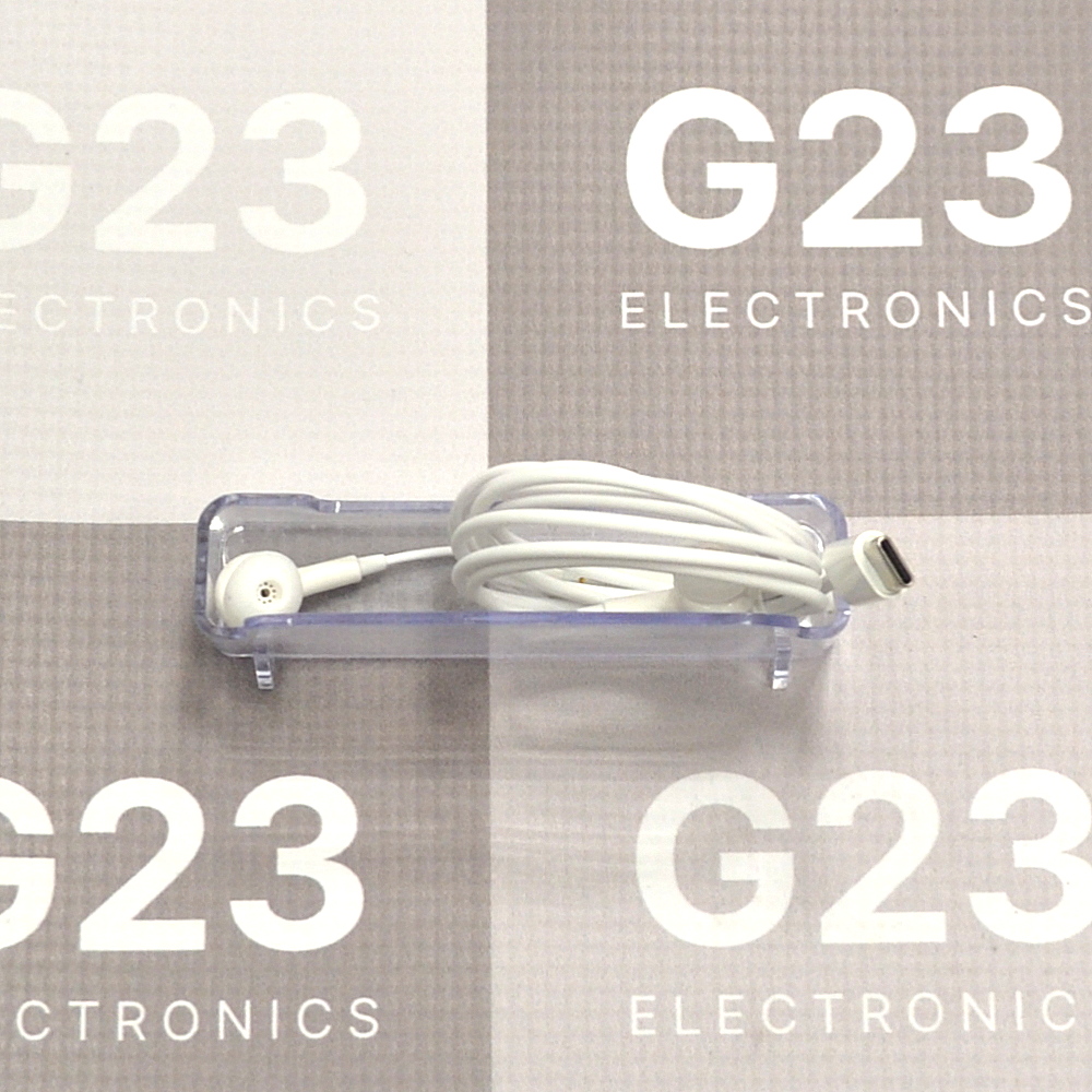 Laidinės Type-C ausinės XO su mikrofonu baltos spalvos 8 Laidinės Type-C ausinės XO su mikrofonu baltos spalvos – USB-C (Type-C) kištukas ir laidas