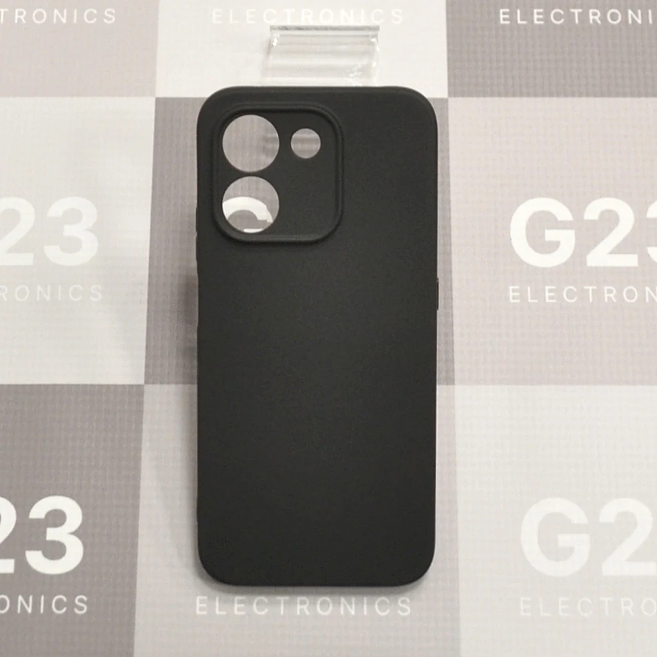 B-matte dėklas nugarėlė Honor 600 Smart telefonui juodos spalvos 8 B-matte dėklas Honor 600 Smart juodos spalvos – matinė nugarėlė iš galo