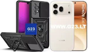 B-Ultra dėklas Honor 600, Honor 600 Pro juodos spalvos – šarvuotas dėklas ir telefonas