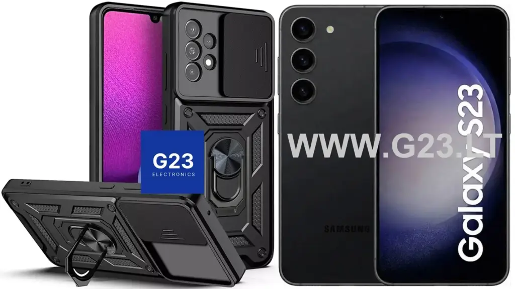 B-Ultra dėklas Samsung Galaxy S23 juodos spalvos – šarvuotas dėklas ir telefonas