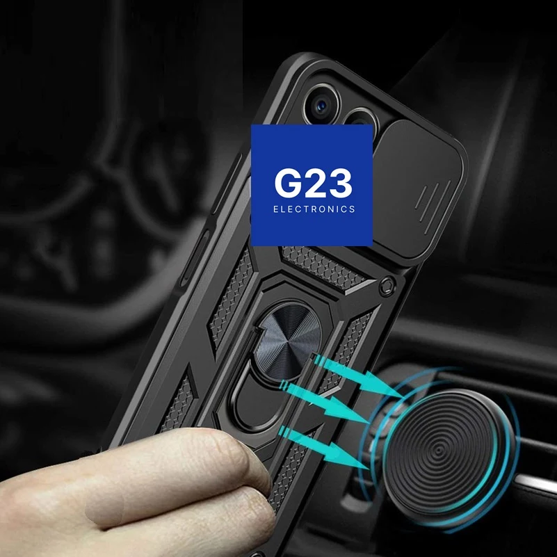 B-Ultra dėklas nugarėlė šarvai Samsung Galaxy S24 mobiliajam telefonui juodos spalvos 9 B-Ultra dėklas su metaline plokštele kimba prie magnetinio automobilio laikiklio