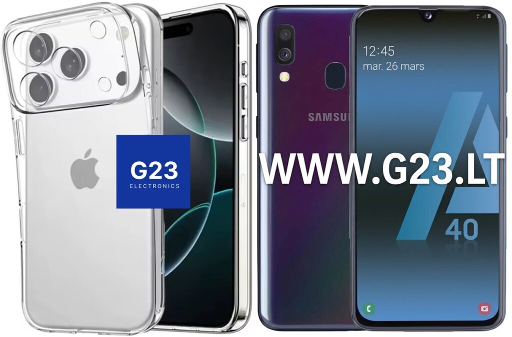 Skaidri nugarėlė Samsung Galaxy A40 telefonui ir permatomas TPU korpusas