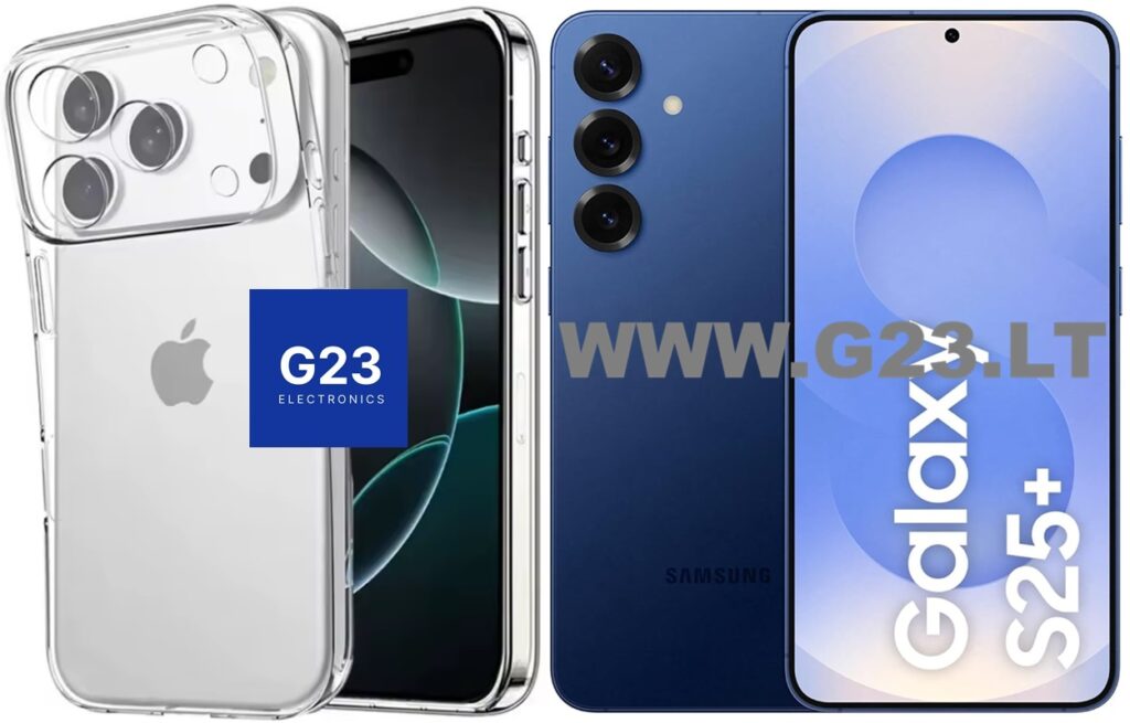 Skaidri nugarėlė Samsung Galaxy S25 Plus telefonui su matoma gamykline spalva