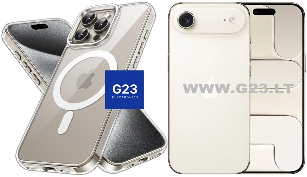 MagSafe Jelly dėklas Apple iPhone Air telefonui skaidrus su MagSafe žiedu