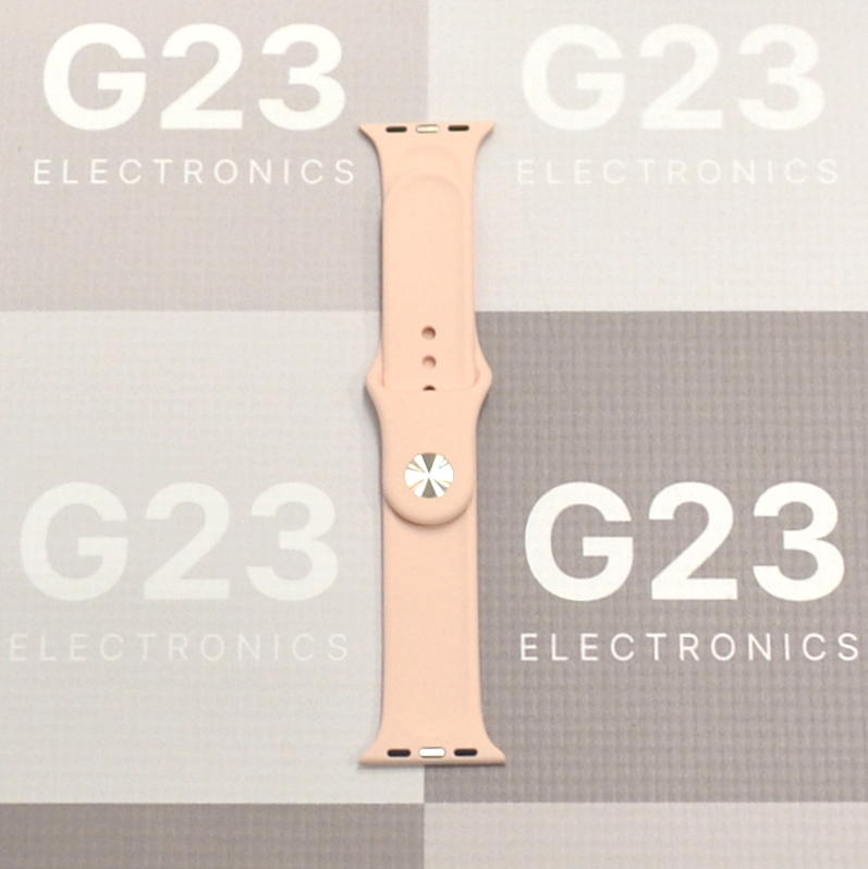 Apyrankė dirželis Devia Deluxe Sport Apple Watch 38 / 40 / 41 / 42 mm silikonas, pelenų rožinės spalvos 6 Apple Watch dirželis pelenų rožinis Devia Deluxe Sport – trumpesnė dalis su plieniniu smeigtuku