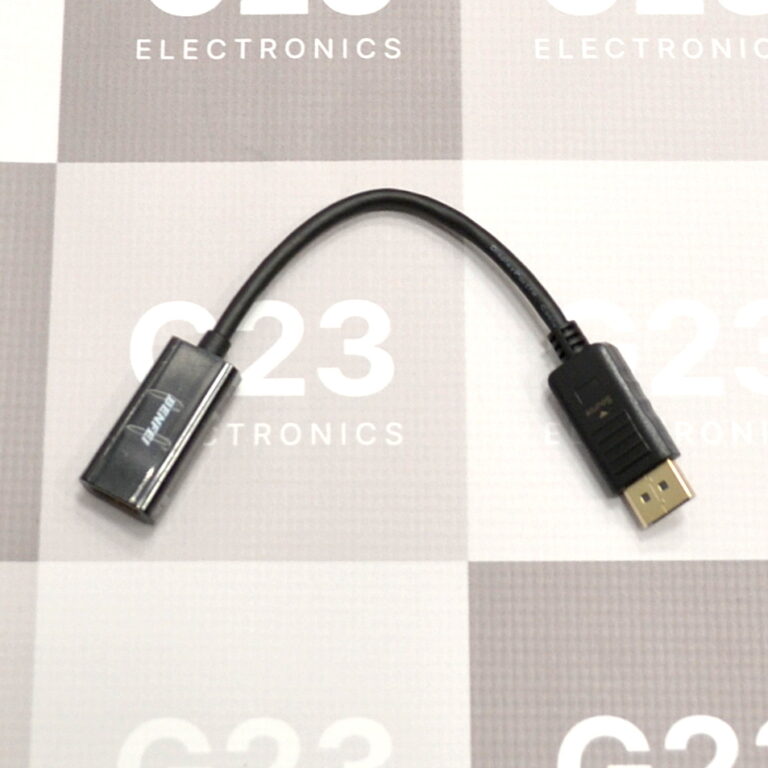 DisplayPort į HDMI jungtis Benfei su juodu 15 cm laidu ir auksuotu DP kištuku