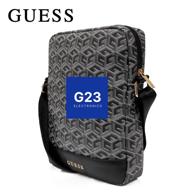 Guess GCube Stripe rankinė 10 colių planšetei juodos spalvos