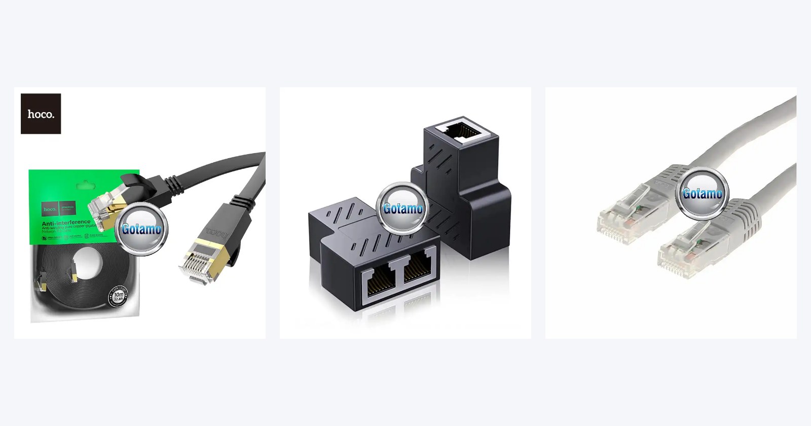 Interneto LAN laidai su RJ45 jungtimis ir tinklo priedai G23.lt skyriuje