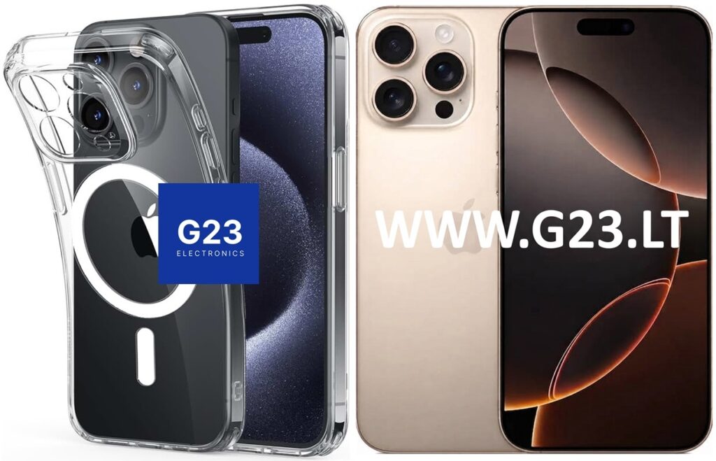 MagSafe Jelly dėklas Apple iPhone 16 Pro Max telefonui skaidrus su magnetiniu žiedu