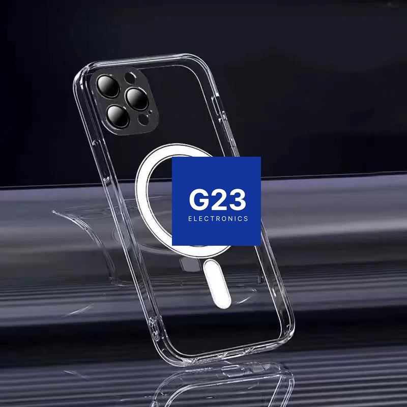 MagSafe Jelly dėklas nugarėlė su apsauga kamerai Apple iPhone 16 Pro Max telefonui skaidrus 5 MagSafe Jelly dėklo Apple iPhone 16 Pro Max magnetų žiedas belaidžiam įkrovimui