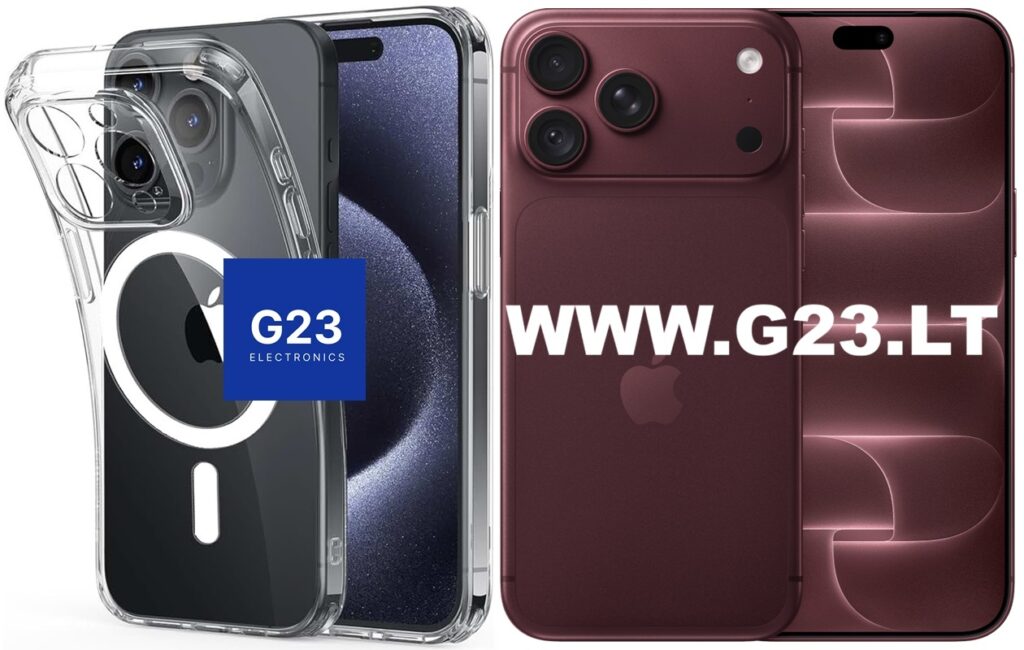 Skaidrus MagSafe Jelly dėklas su apsauga kamerai ir Apple iPhone 17 Pro Max telefonas