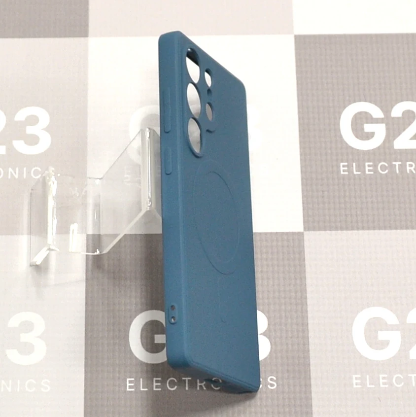 MagSafe Matte Plus dėklas nugarėlė Samsung Galaxy S25 Ultra telefonui tamsiai mėlynos spalvos 8 MagSafe Matte Plus dėklas Samsung Galaxy S25 Ultra tamsiai mėlynos spalvos – šoninė briauna ir mygtukai