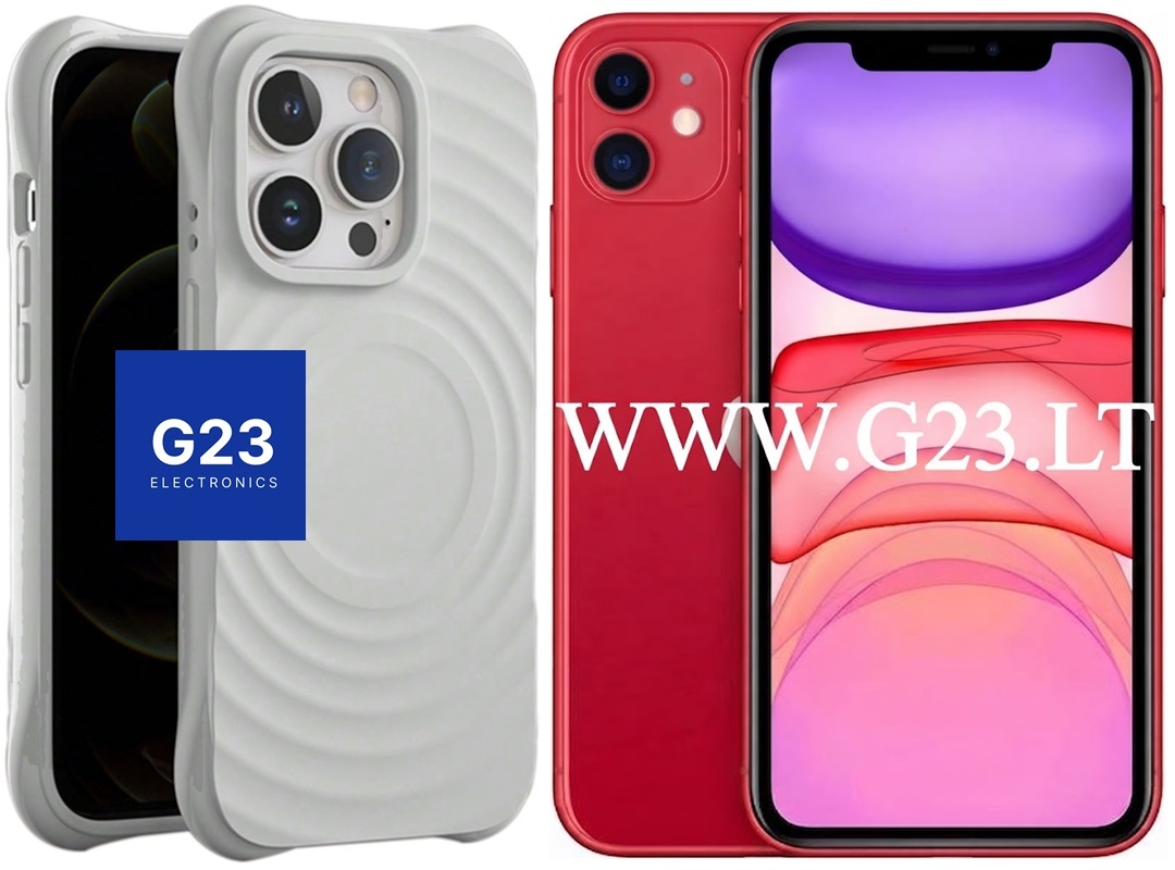 MagSafe Wave dėklas nugarėlė Apple iPhone 11 telefonui pilkos spalvos 1 MagSafe Wave dėklas nugarėlė Apple iPhone 11 telefonui pilkos spalvos