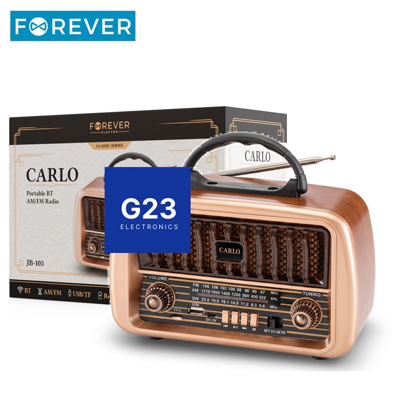 Radijo imtuvas Forever Carlo ir originali pakuotė