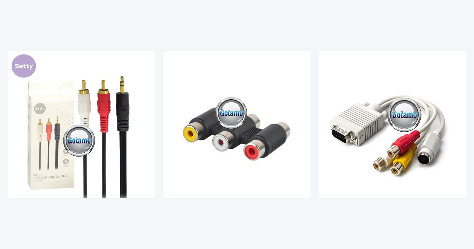 RCA laidai ir jungtys G23 Electronics asortimente