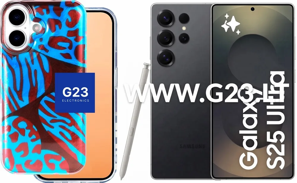 Safari Berry Zebra dėklas nugarėlė Samsung Galaxy S25 Ultra telefonui – žydros folijos raštas su raudonomis leopardo dėmėmis