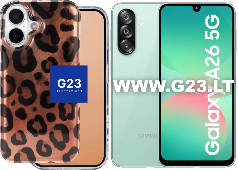 Safari Cinnamon Leopard dėklas nugarėlė Samsung Galaxy A26 telefonui – vario atspalvio leopardo raštas