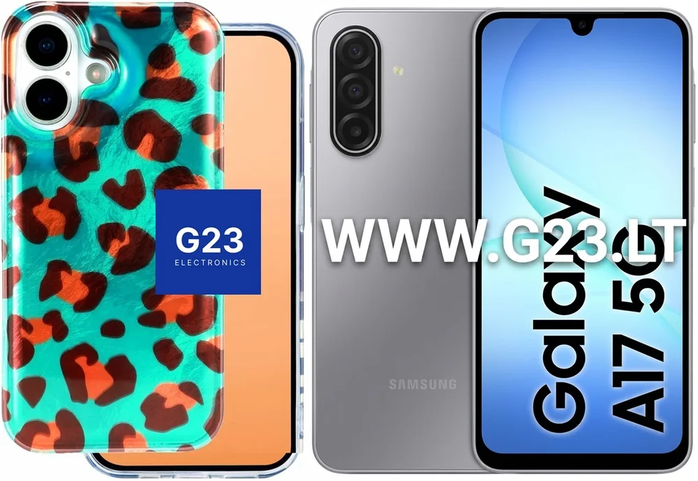 Safari Mint Leopard dėklas nugarėlė Samsung Galaxy A17 – mėtų žalumo su leopardo raštu